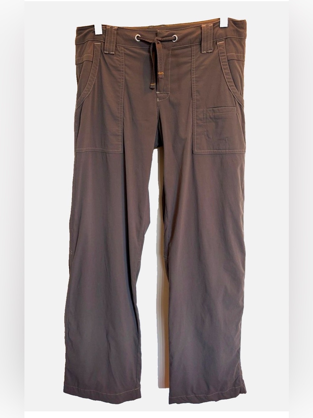 Lucy Cargo Hiking Pants Small Brown Stretch Nylon Travel Outdoor